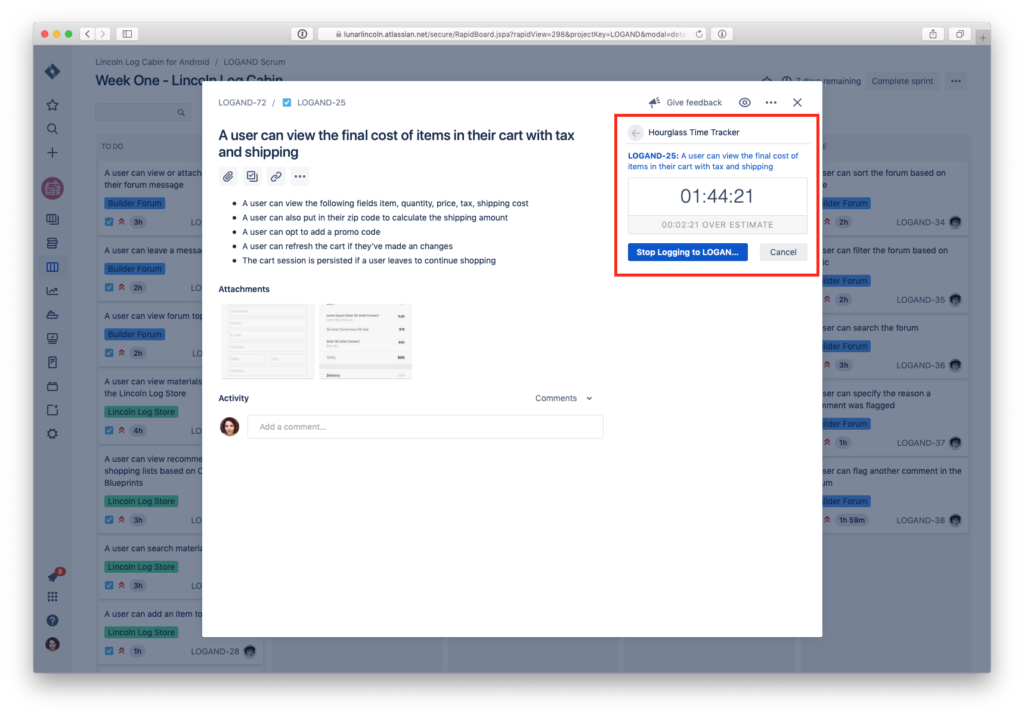 Atlassian - Hourglass Time Tracking for JIRA Cloud
